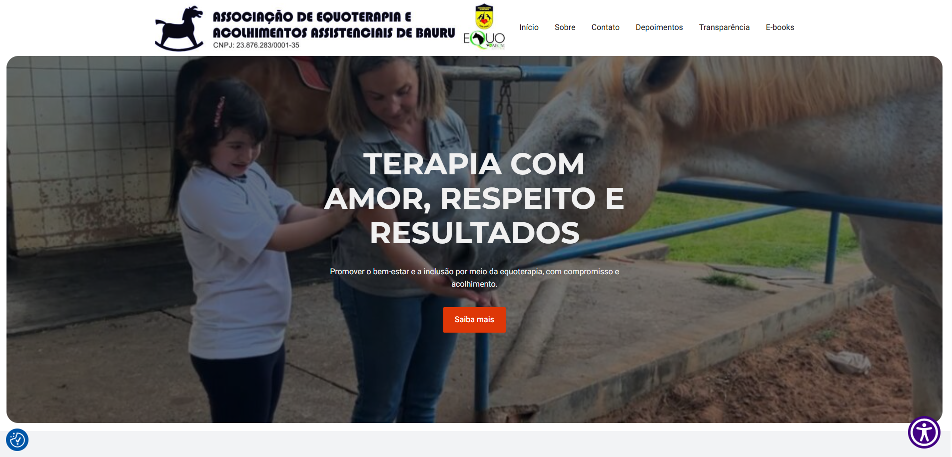 SITE CENTRO DE EQUOTERAPIA